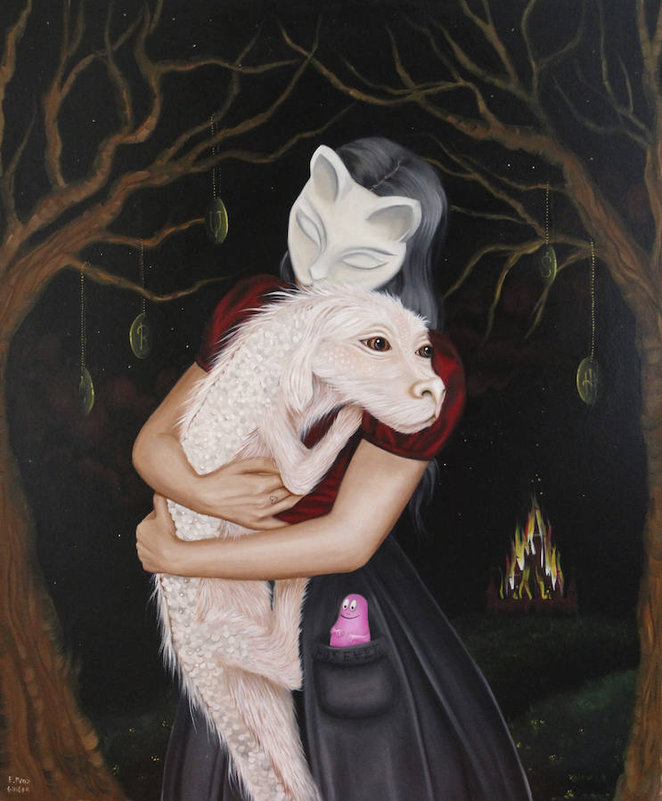 La artista malagueña estrena en San Telmo una muestra con una docena de obras cargadas de referencias literarias