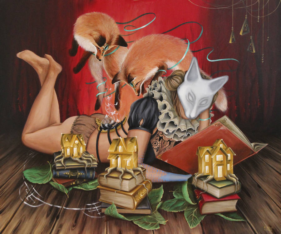 La artista malagueña estrena en San Telmo una muestra con una docena de obras cargadas de referencias literarias