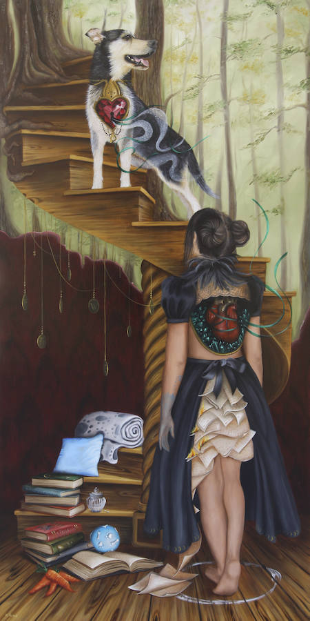 La artista malagueña estrena en San Telmo una muestra con una docena de obras cargadas de referencias literarias