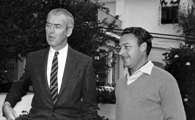 James Stewart junto al príncipe Alfonso.