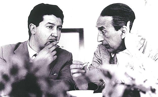 Alcántara con César González-Ruano.