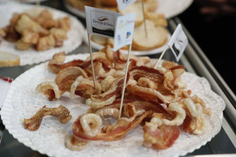 Plato de torreznos de Soria expuesto en este congreso celebrado en Ifema, Madrid