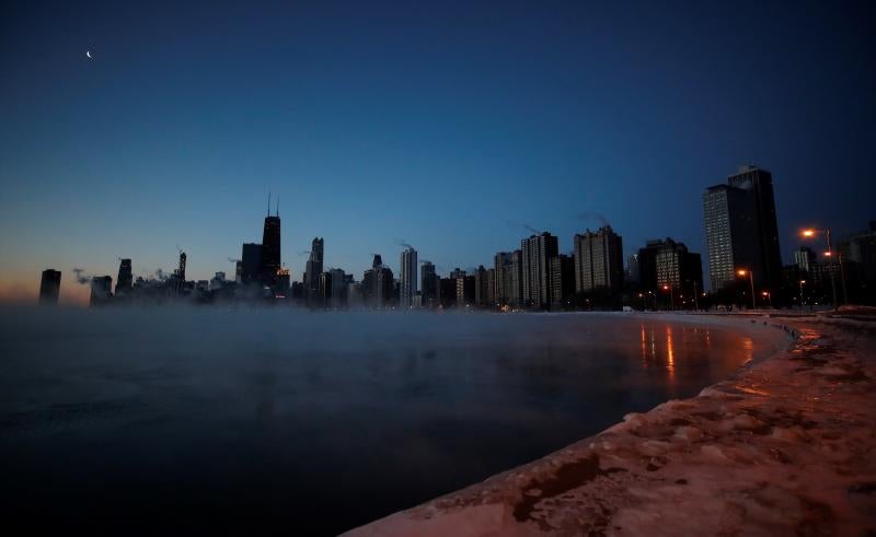 La ciudad estadounidense se encuentra actualmente afectada por este fenómeno, una intensa ola de frío proveniente del norte que puede descender las temperaturas hasta, incluso, los 50 grados bajo cero