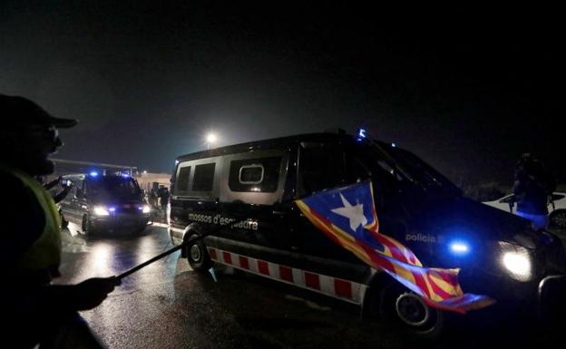 Imagen del traslado de los presos a Madrid. 