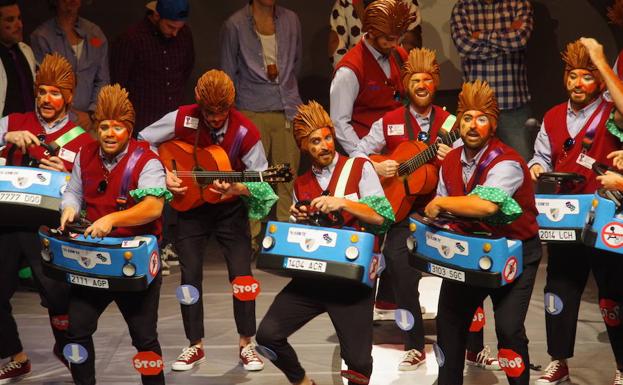 Murga 'Emeterio, ¿esto dónde para?'.