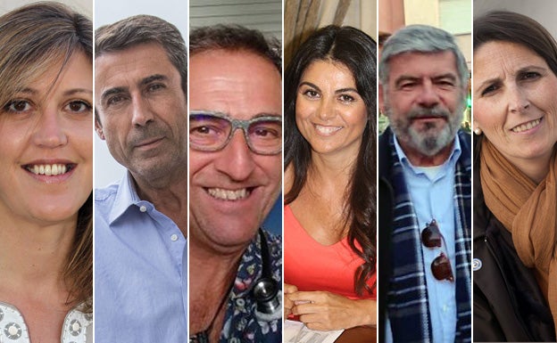 Carmen Casero, Fernando Fernández, Carlos Bautista, Nuria Rodríguez, Miguel Guijarro y Mercedes García Paine.