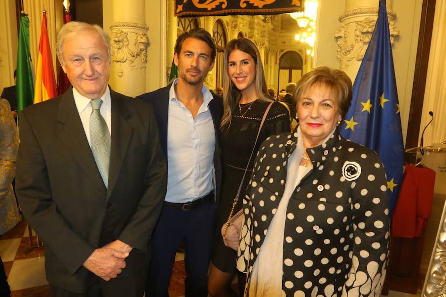 La Coracha presenta la 42 edición del Pregón de La Mantilla. En la foto, Juan Ferrer Martínez, Rafael Ferrer, Lourdes Martínez y Mari Carmen Marín.