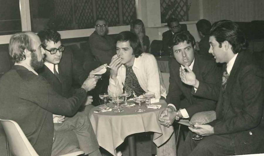 1969. Manu Leguineche, Junior, Francisco Regueiro y Luis Mamerto López-Tapia