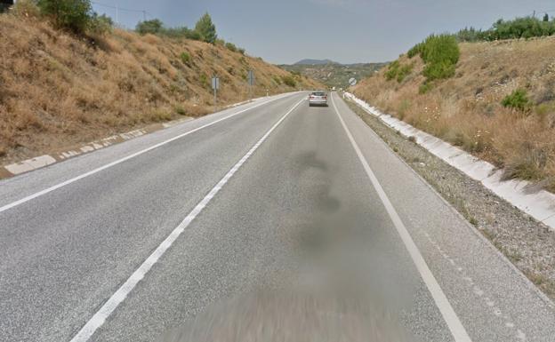 Imagen de la carretera donde se ha producido este sábado el accidente. 