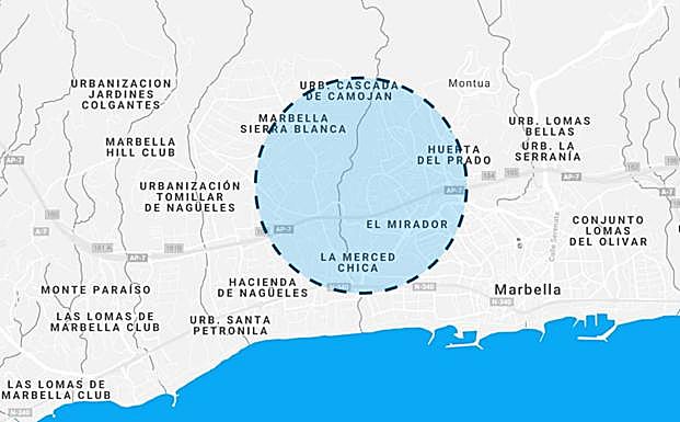 MARBELLA NORTE: Para el distrito más al Este del término municipal se contempla tareas de pavimentado sobre 3.165 metros cuadrados de superficie, de asfaltado en 1.100 metros cuadrados, y arreglos en alumbrado. 