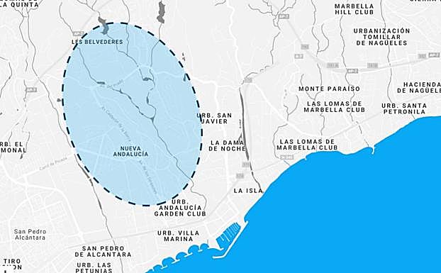 NUEVA ANDALUCÍA: El proyecto diseñado para esta zona contempla la acometida de pavimentación sobre una superficie de 7.500 metros cuadrados, además del asfaltado sobre 1.420 metros cuadrados.