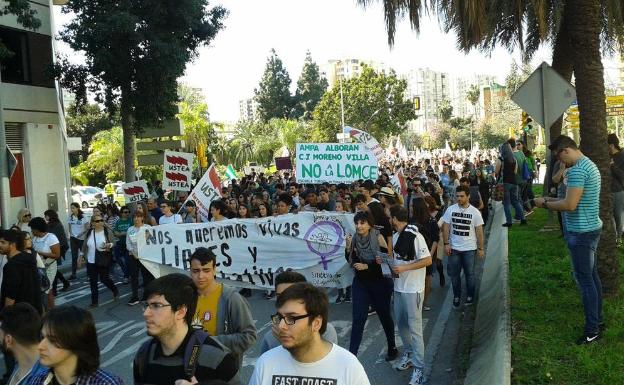 Imagen de archivo de una manifestación de estudiantes.