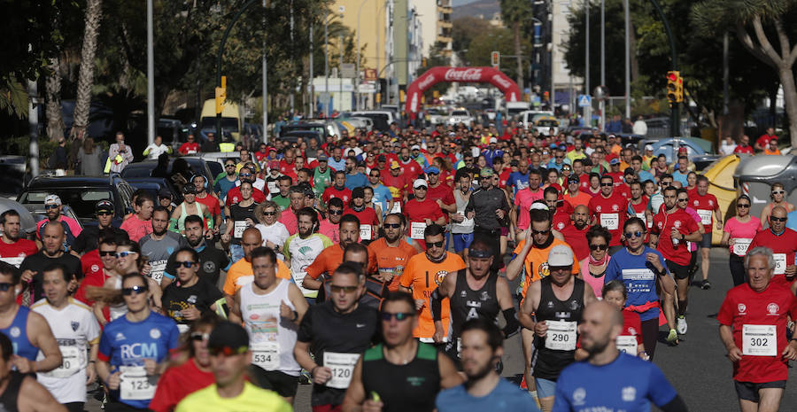 Unos 700 corredores participaron en la tradicional prueba con llegada a Gibralfaro