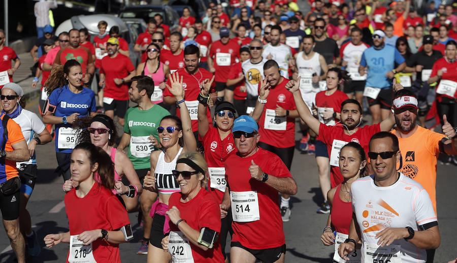 Unos 700 corredores participaron en la tradicional prueba con llegada a Gibralfaro