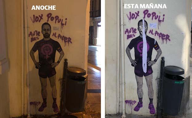 Santiago Abascal 'se hace' feminista por unas horas en Málaga