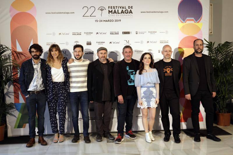 Photocall con el equipo de la película '7 razones para huir'. Con la presencia de los directores Esteve Soler y Gerard Quinto; los actores Sergi López, Lola Dueñas, Nuria Gago, David Verdaguer y Aina Closet; el productor, Martín Samper. 