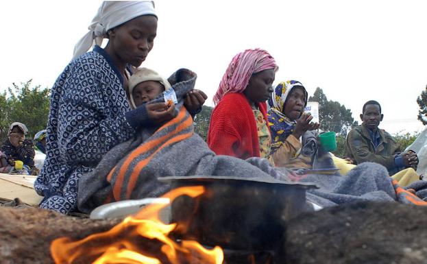 Miembros del pueblo kikuyu, en Kenia.