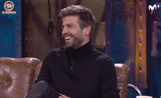 Gerard Piqué, en el programa 'La resistencia' de Movistar. 