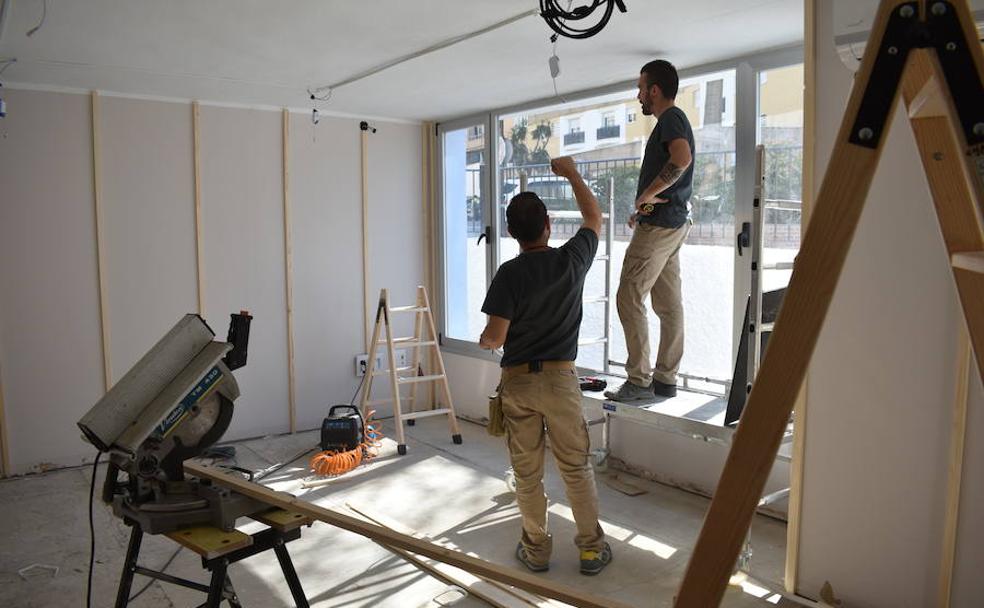 Obras de insonorización en el CPA Santa Marta.