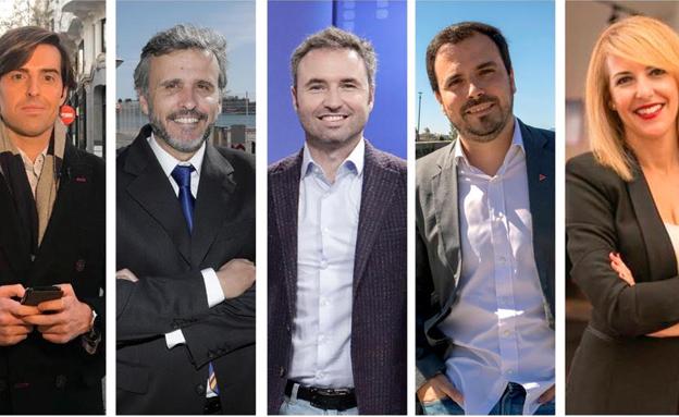 Los cinco candidatos por Málaga arrancan la campaña en SUR y 101TV