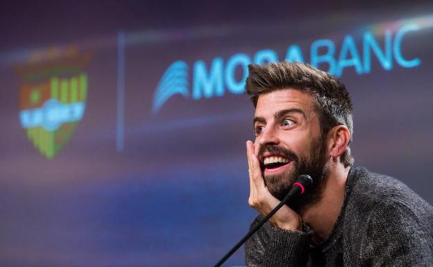 Gerard Piqué, en un acto del Andorra.