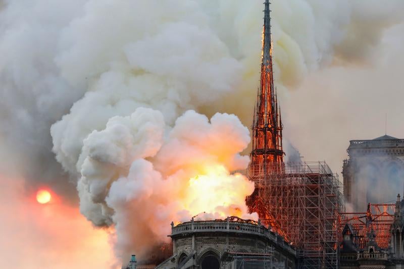 Fotos: El incendio de la catedral de Notre Dame, en imágenes