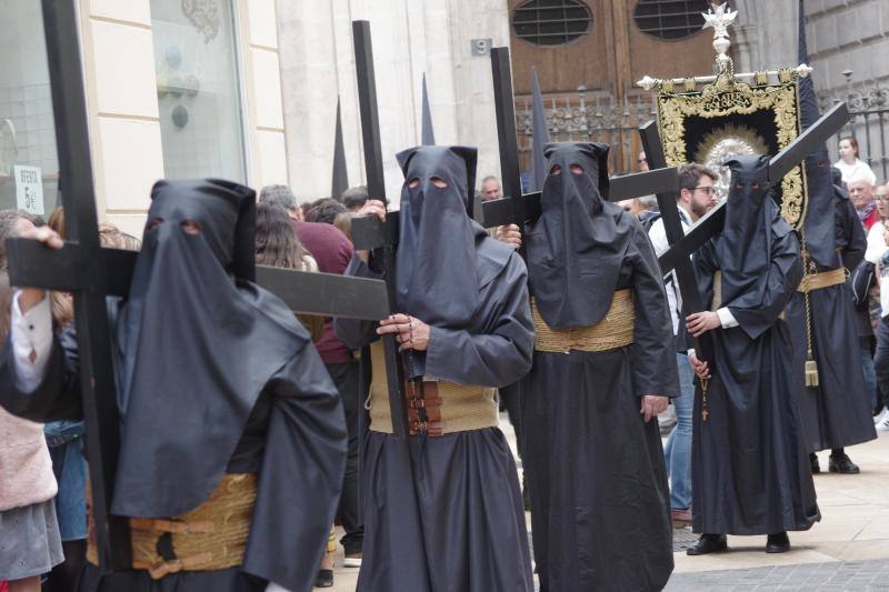 Los cortejos procesionales de Monte Calvario, Descendimiento, Dolores de San Juan, Amor, Traslado, Piedad, Sepulcro y Servitas