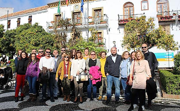 Miembros de la Agrupación Independiente de AMPAS el pasado mes de noviembre. 