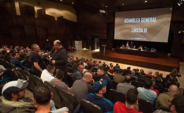 Vista general de la asamblea de Limasa de esta mañana. 