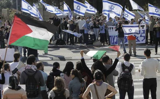 Manifestación en Jerusalén. 