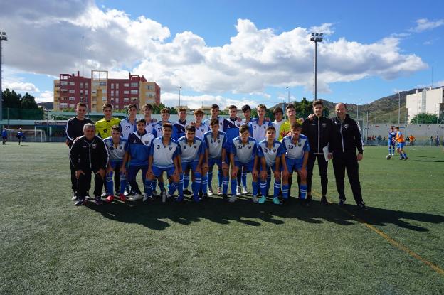 La plantilla del Puerto Malagueño de División de Honor cadete. 