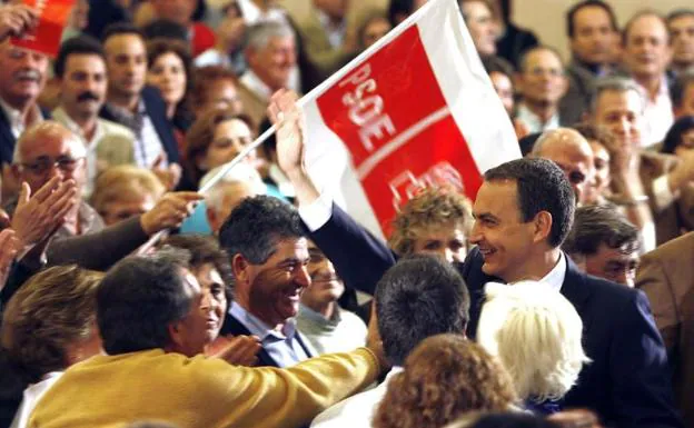 Zapatero, en un acto electoral en Marbella en 2007