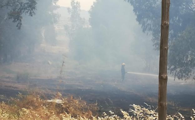 Extinguido un incendio de matorral en Los Asperones