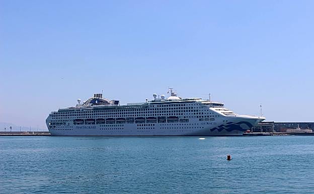 Se estrena en Málaga el 'Sun Princess', que está dando la vuelta al mundo