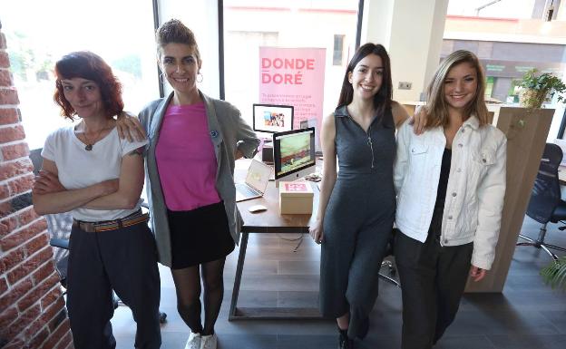 Carolina Arán, Silvia Fajardo, Estefanía Pozo y Julia García forman Donde Doré. 