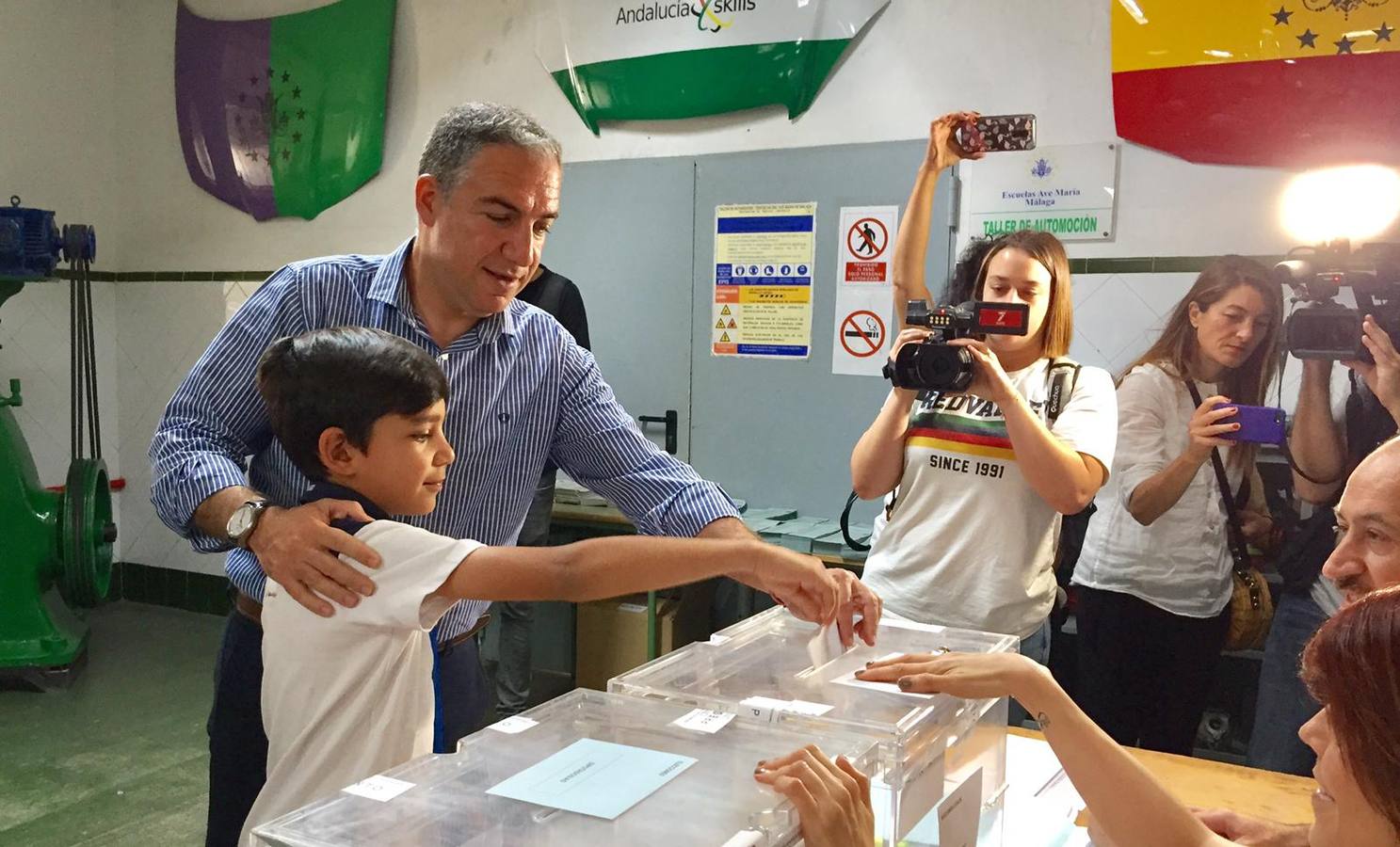 El consejero de Presidencia de la Junta, Elías Bendodo esta mañana.