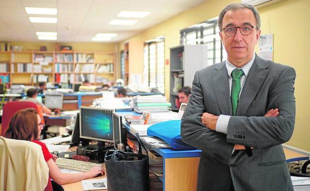 Aurelio Azaña, fundador y CEO de Azcatec, en la sede de la empresa. 