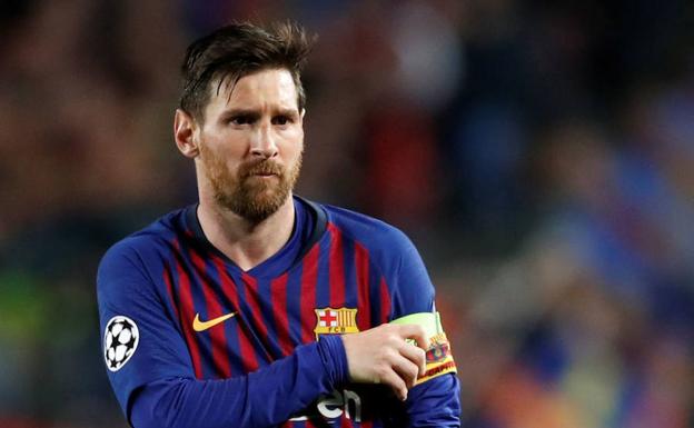 Messi, durante un partido. 