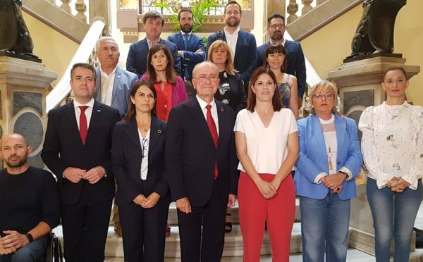 Nuevo equipo de gobierno del Ayuntamiento de Málaga. 