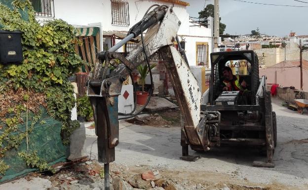 Imagen de archivo de unas obras en Benagalbón. 