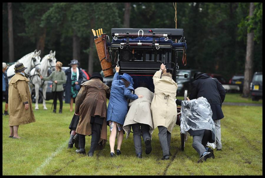 El Festival de carreras de caballos Royal Ascot, uno de los eventos deportivos y sociales más esperados del año en Inglaterra. Un evento que siempre acoge las pamelas más atrevidas. 