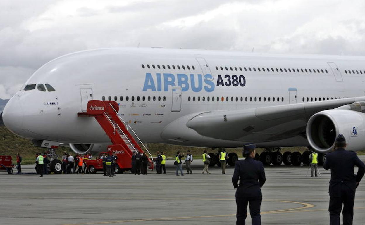 Un avión en Colombia. 