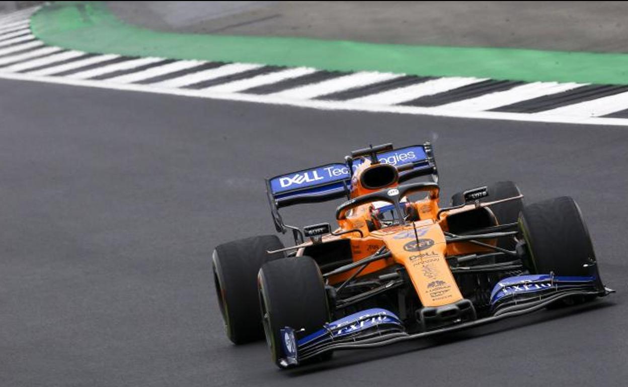 Carlos Sainz durante el GP de Gran Bretaña.