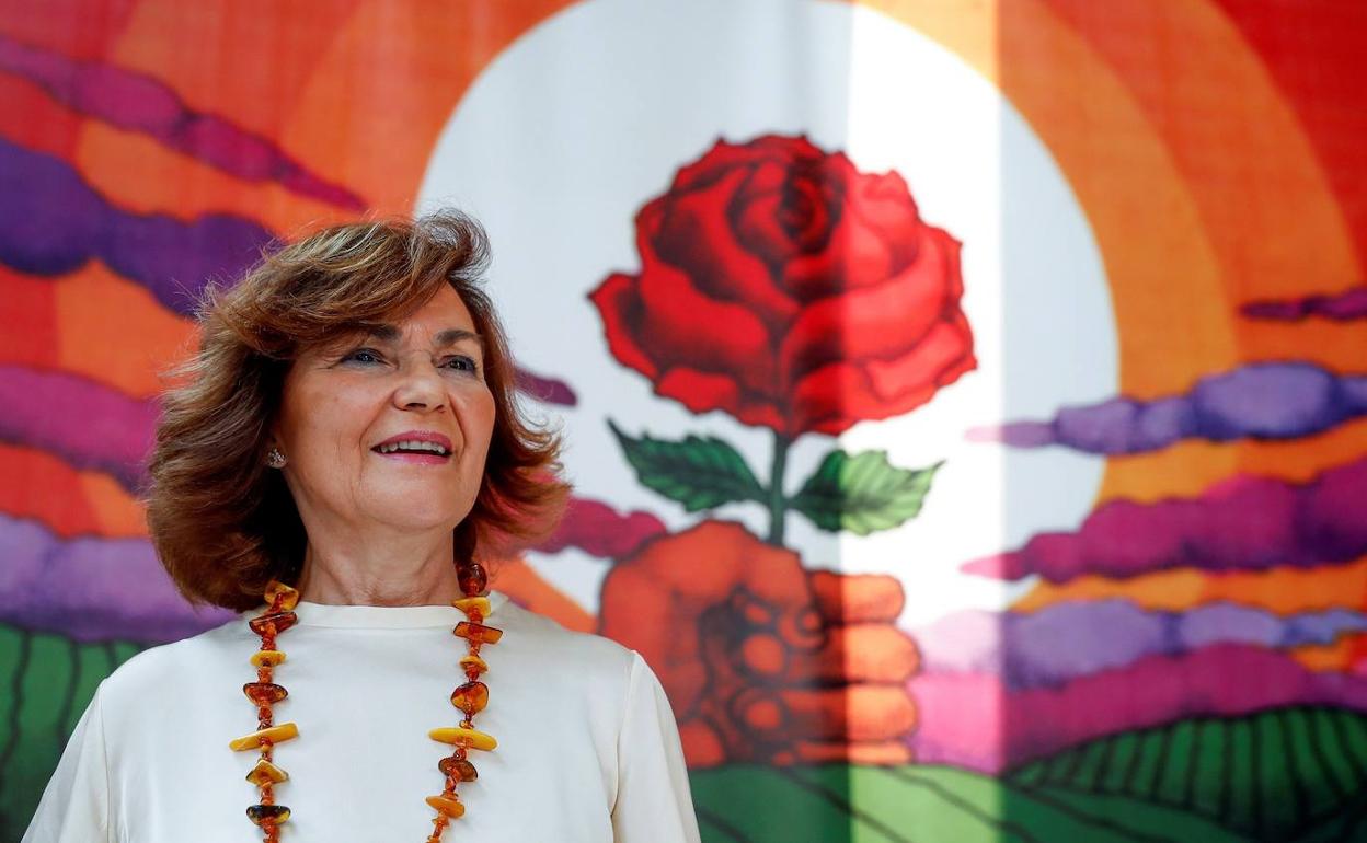 La vicepresidenta del Gobierno, Carmen Calvo.