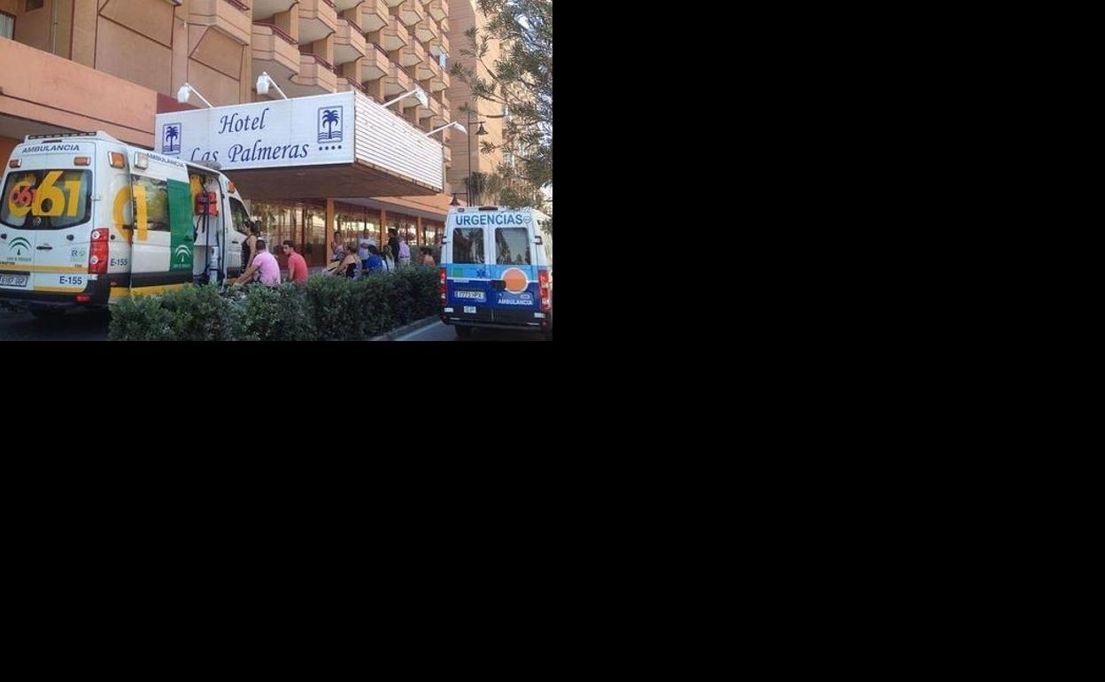 Imagen de archivo del Hotel Las Palmeras, donde acudía la limpiadora que asaltó el ladrón fallecido