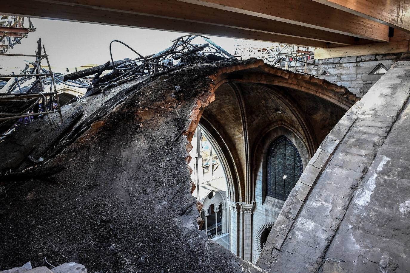 Fotos: La catedral de Notre Dame, tres meses después de su gran incendio