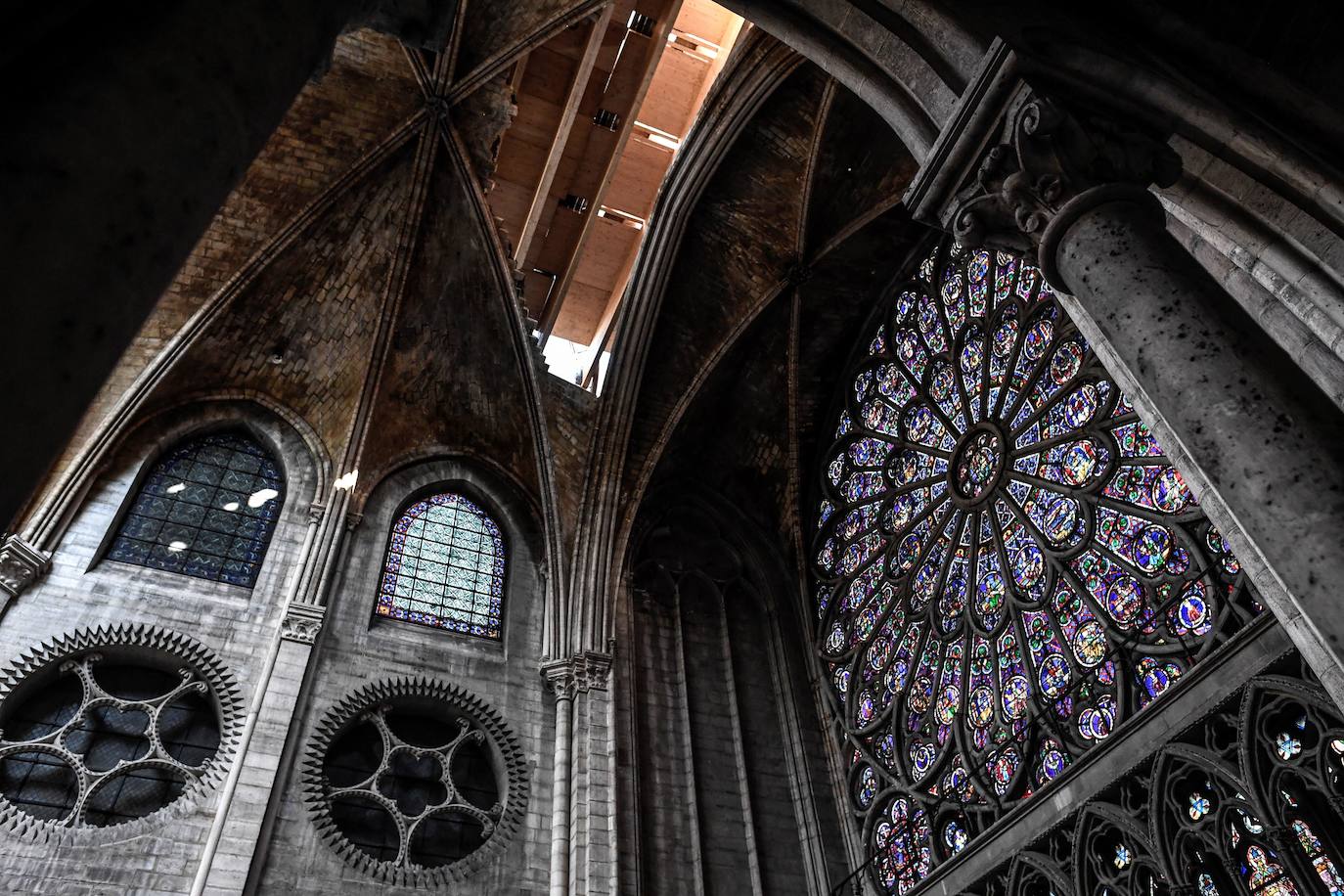 Fotos: La catedral de Notre Dame, tres meses después de su gran incendio