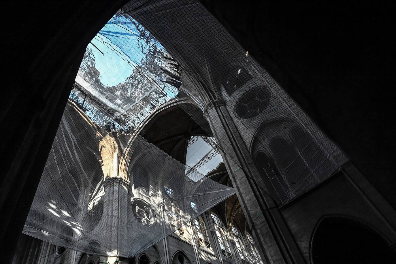 Fotos: La catedral de Notre Dame, tres meses después de su gran incendio