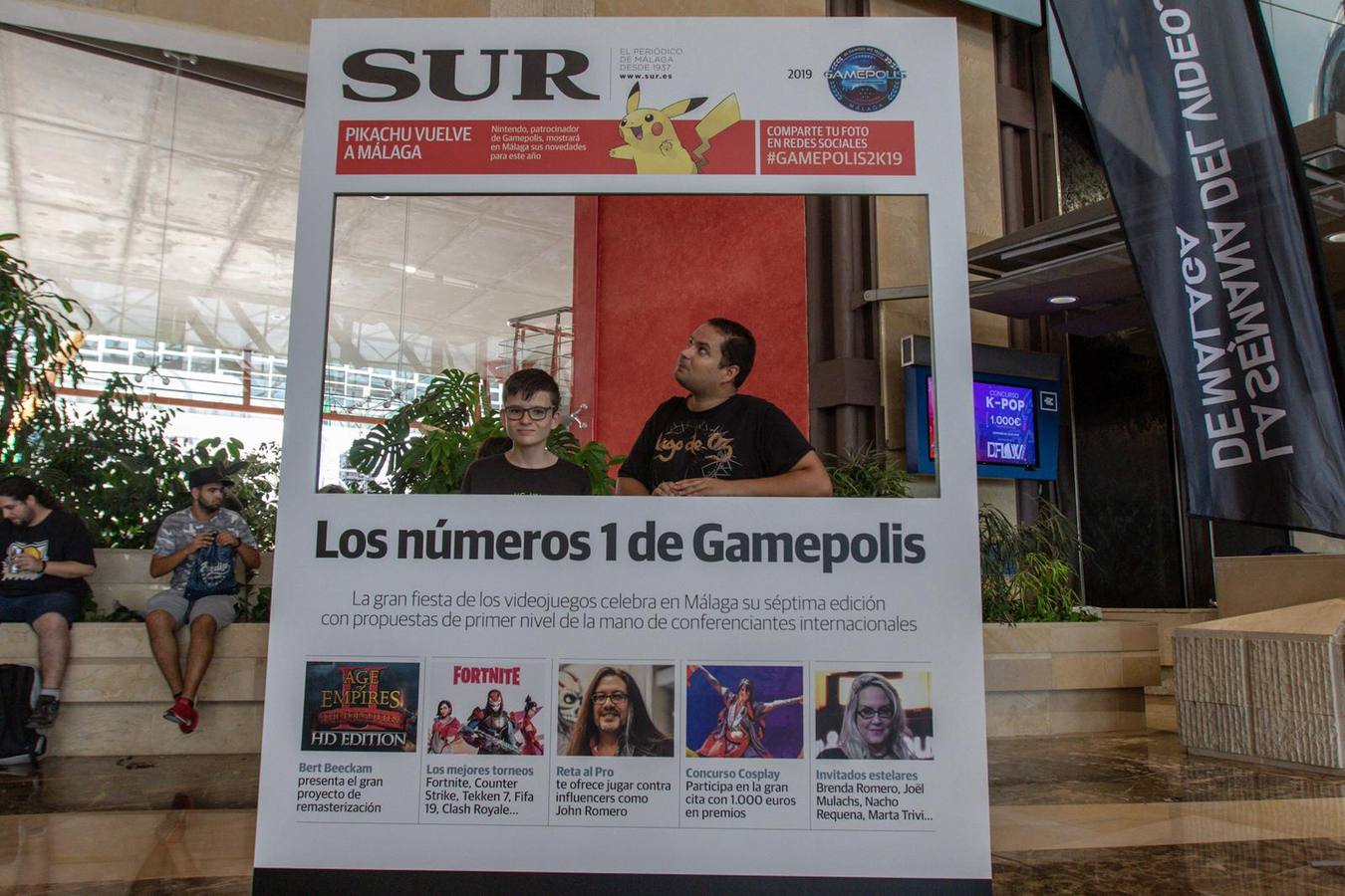 Las mejores imágenes de los participantes de Gamepolis en la portada especial de SUR. Imagen de la jornada del sábado