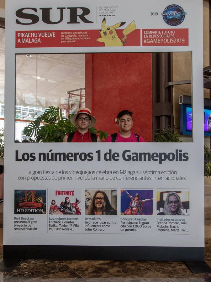 Las mejores imágenes de los participantes de Gamepolis en la portada especial de SUR. Imagen de la jornada del sábado